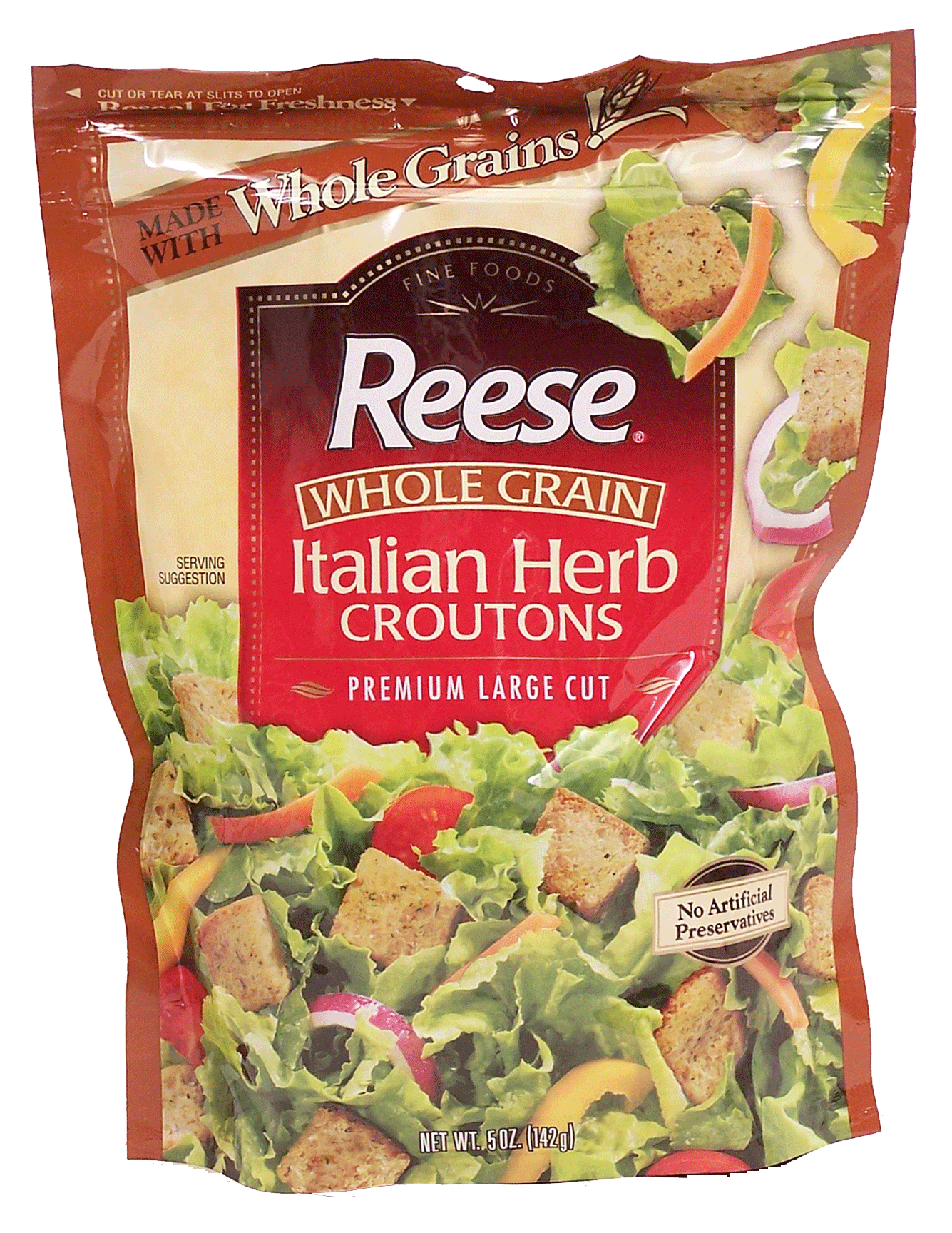 Reese Whole Grain premium large cut italian herb croutons Full-Size Picture